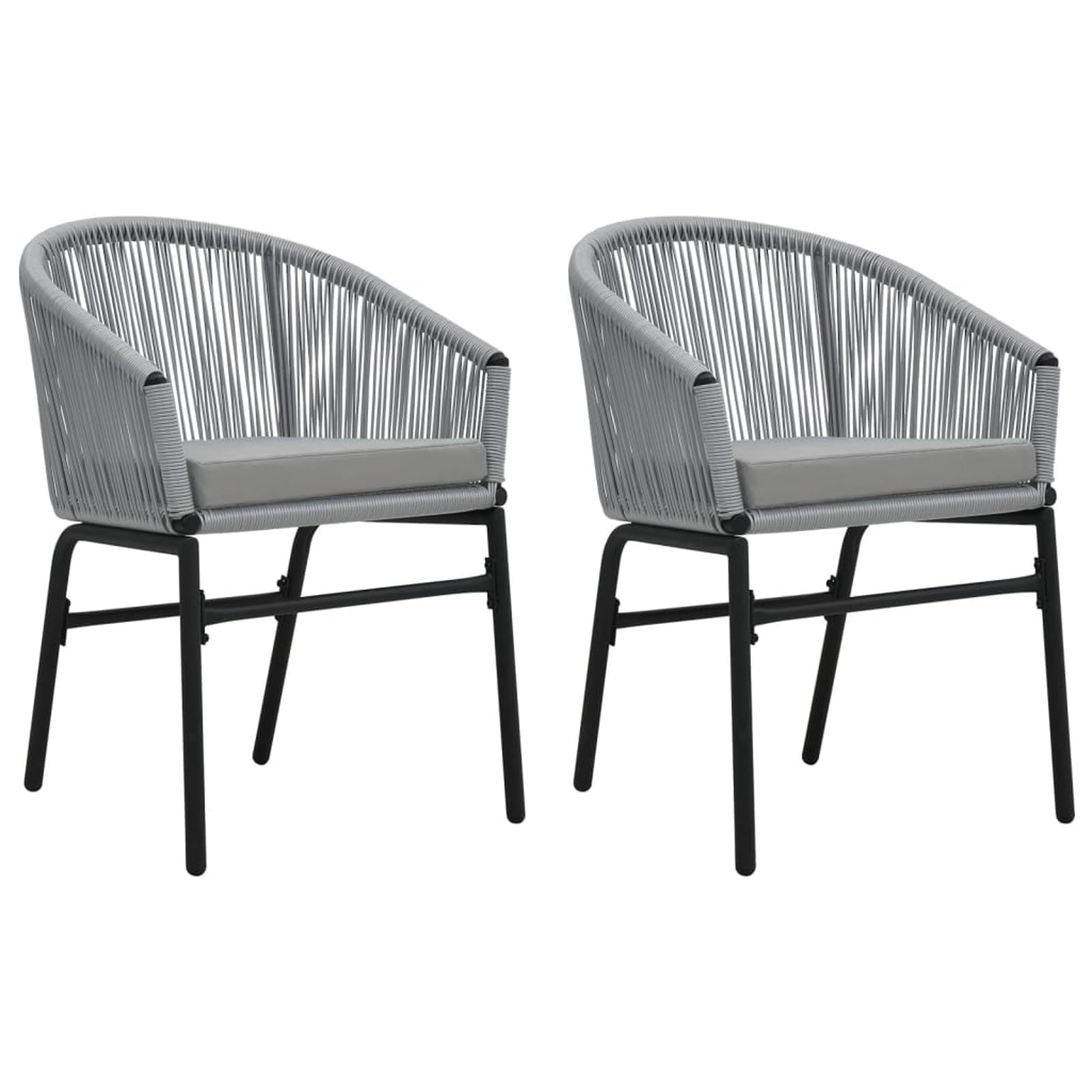 Chaises de jardin en rotin PE sans entretien pour extérieur propre