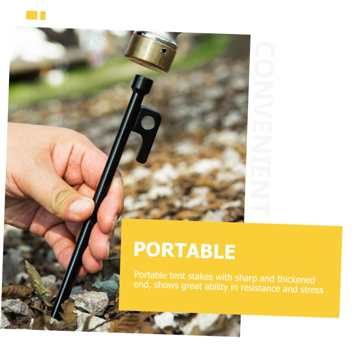 Abaodam Zeltbodennägel Aus Metall Für Camping Zeltpfähle Zum Befestigen Outdoor-bodenheringe Mit Scharfem Ende Für Sand Und Schnee