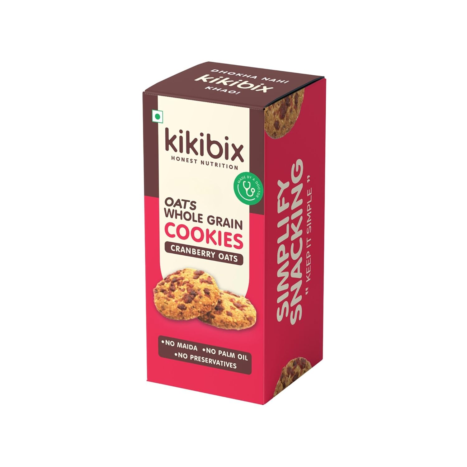 buy now Kikibix Cranberry Oats Cookies, Natural Jaggery Biscuits buy now Kikibix Cranberry Oats Cookies, Natural Jaggery Biscuits