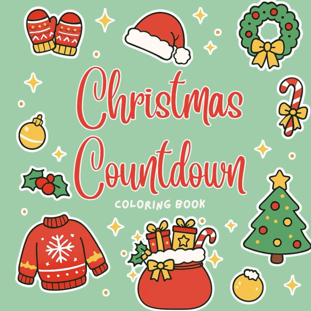 Christmas Advent Coloring Book