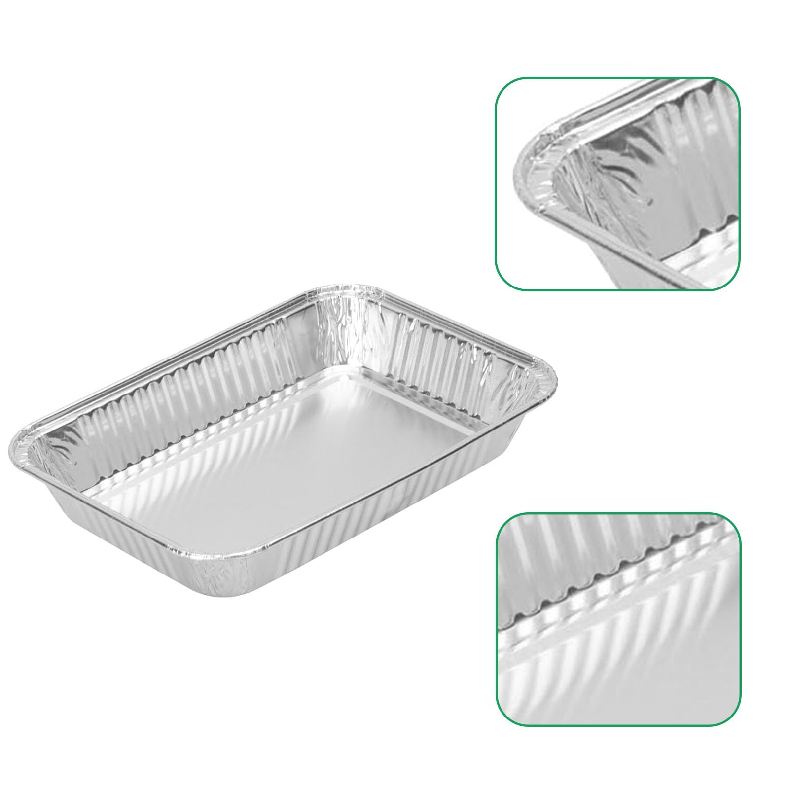 Lot de 20 barquettes en aluminium pour barbecue à gaz Ninja Woodfire OG850EU OG901EU OG701EU