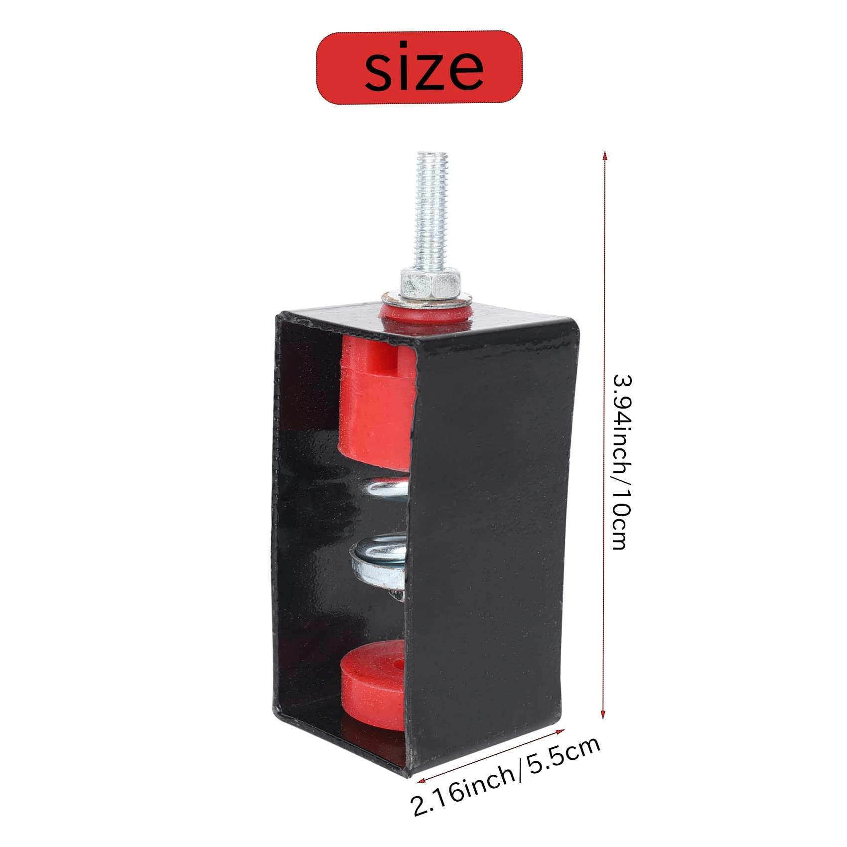 MAGICLULU Decken-Feder-Schwingungsdämpfer-Set – Stahlaufhängung Für Lüfter, Rohre & Co. (5–10 Kg Last)