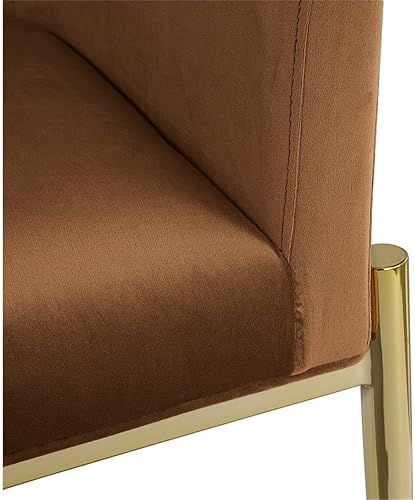 Miniatura 19 de Meridian Furniture Xavier Collection Modern | Silla de comedor tapizada de terciopelo contemporáneo con patas de acero resistentes en forma de X,