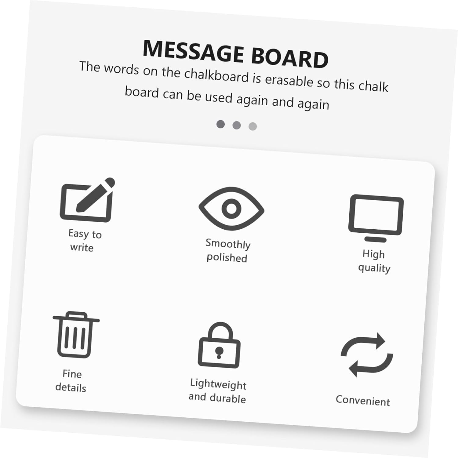 Cabilock 12pcs Acrylic Message Board Small Signs for Wedding Tabletop Decor for Office Parties and Home Use Easy to Write Chalk