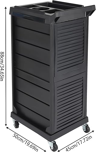 Vista 11 de Carrito de belleza con 5 cajones para peluquería, estación de estilismo para peluquerías, salones de belleza (5 niveles)