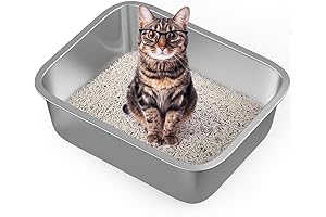 Large Square Litter Box for Cats