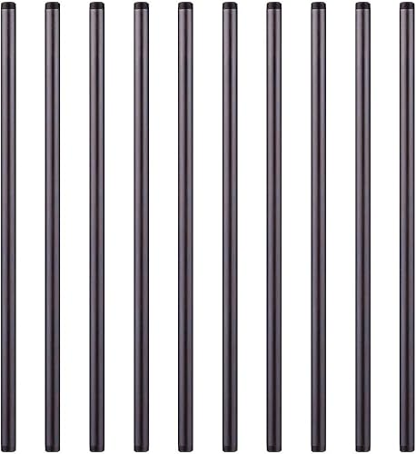 Miniatura 8 de Boquillas de acero maleable negro de 34 x 24 pulgadas, pezones de tubo roscado de 34 pulgadas, estilo vintage industrial Steampunk, paquete de 10