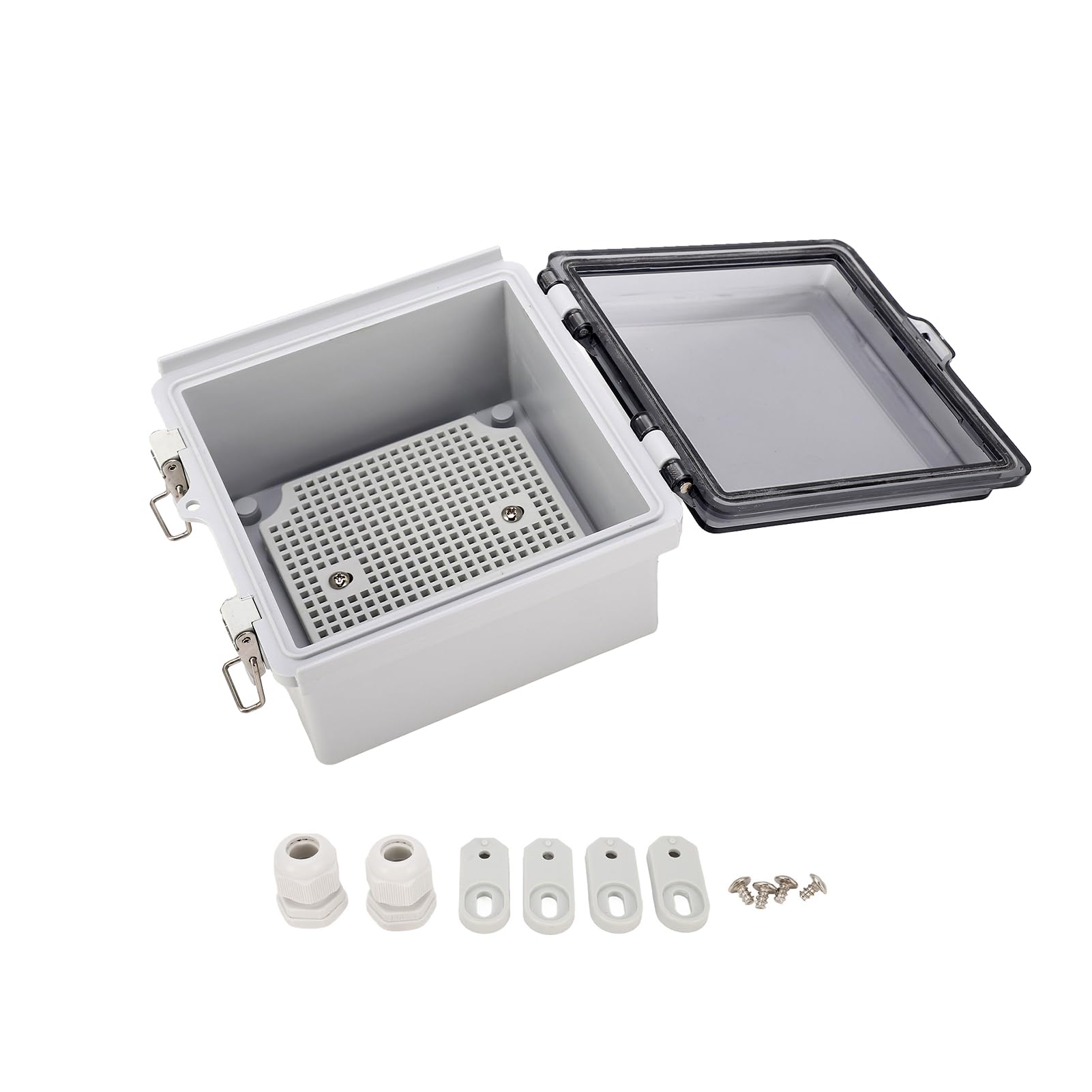 IP67 Wodoodporna Elektryczna Skrzynka Przyłączeniowa 150x150x90mm, Zewnętrzna Obudowa Zasilająca Z Przezroczystą Pokrywą, Idealna Do Skrzynki Rozdzielczej