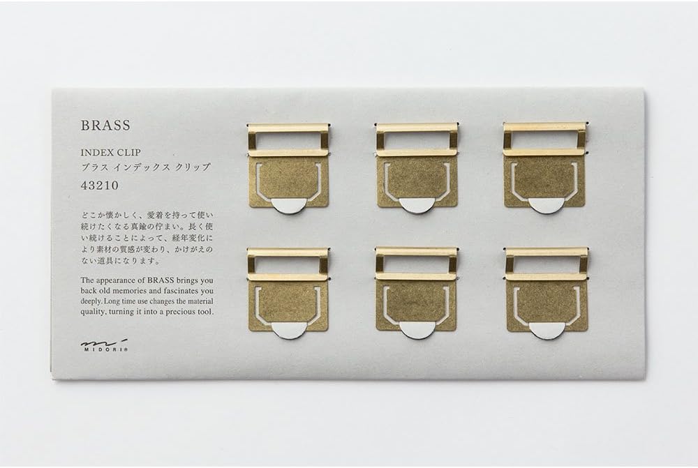 Brass Index Clip