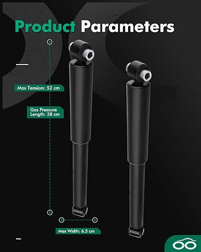 Miniatura 3 de SCITOO Juego de amortiguadores 2001-2010 para Chrysler PT Cruiser Conjunto de puntales de choque traseros 343385 5989 Amortiguadores de reemplazo