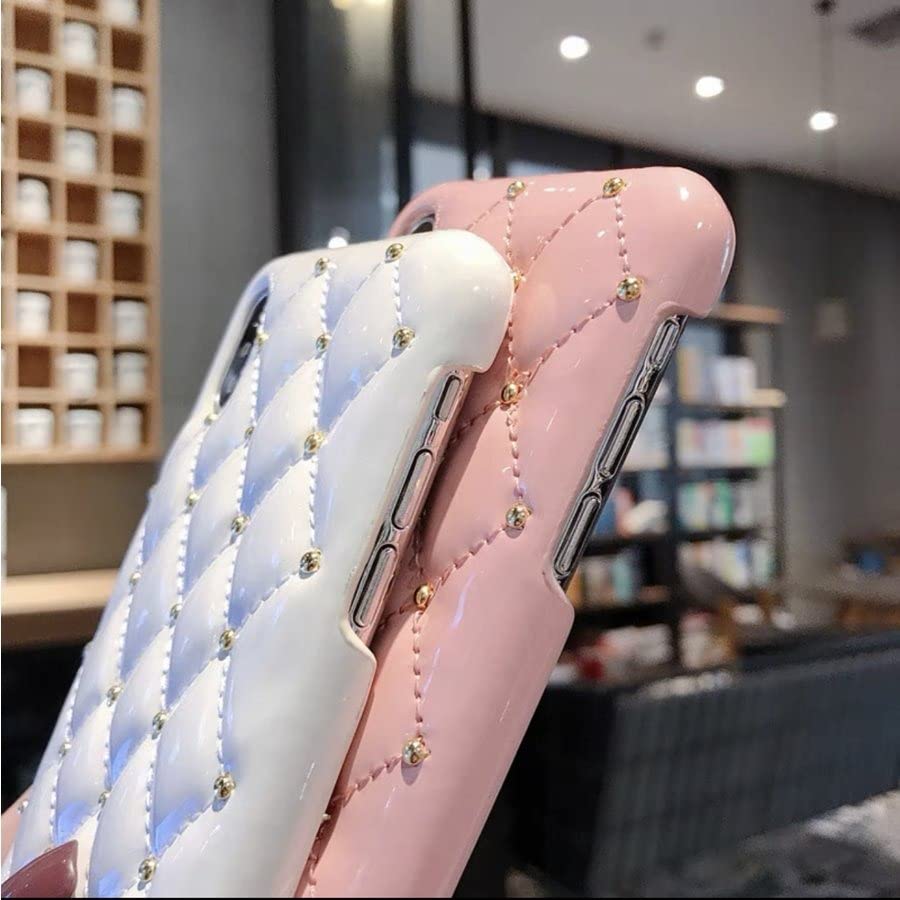 Amazon.co.jp: iPhoneケース キルティング・スタッズ 付き