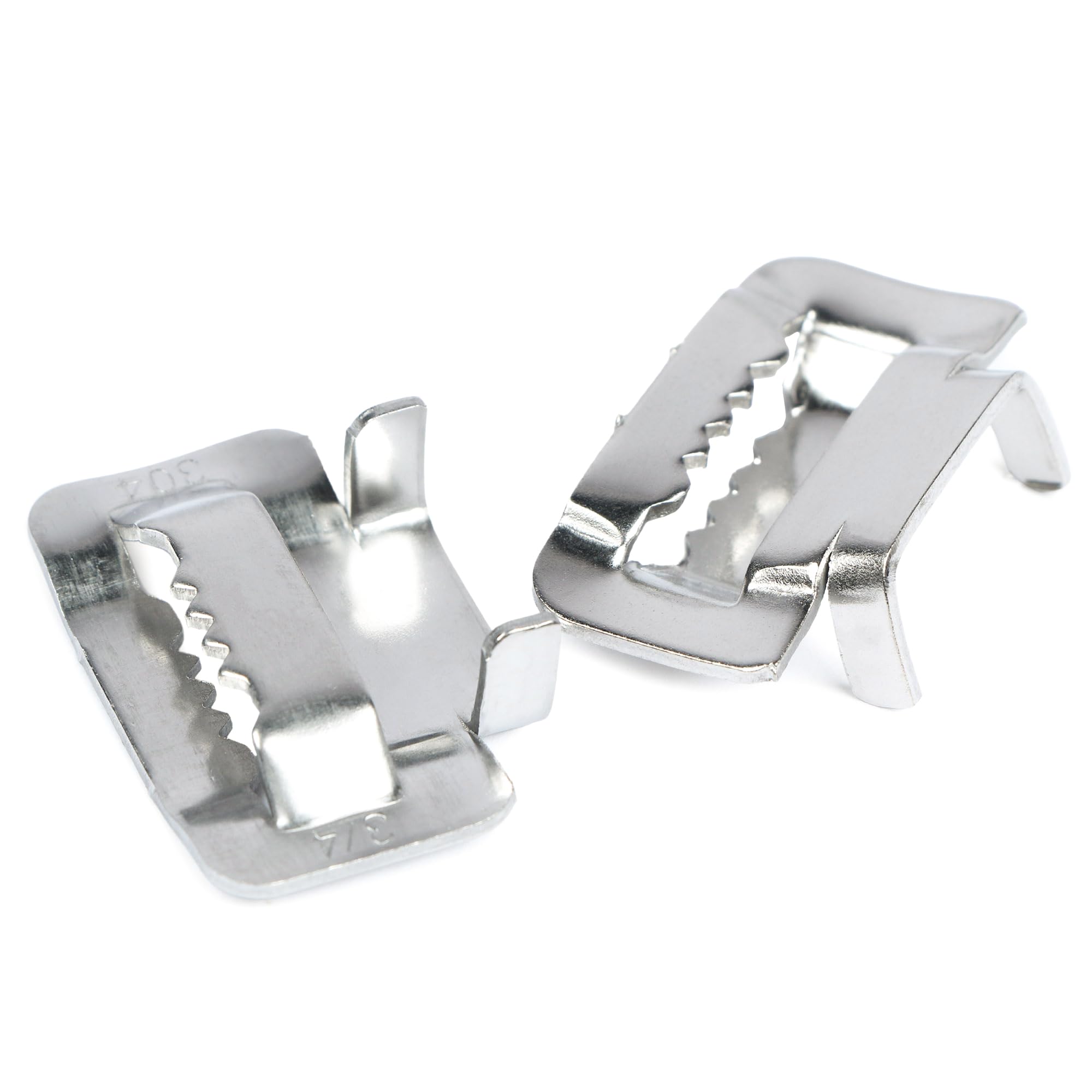 U.S. Solid Kit Feuillard de Cerclage Métallique Acier Inoxydable 304 19mm x 30m 100 Clips Sécurité Marteau