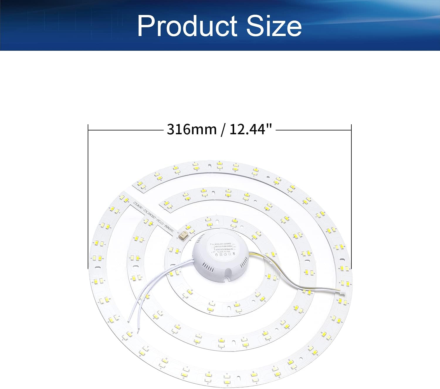 Bettomshin 36W 316mm LED Light Lamp Chip Super Bright High Power or Floodlight 1pcs