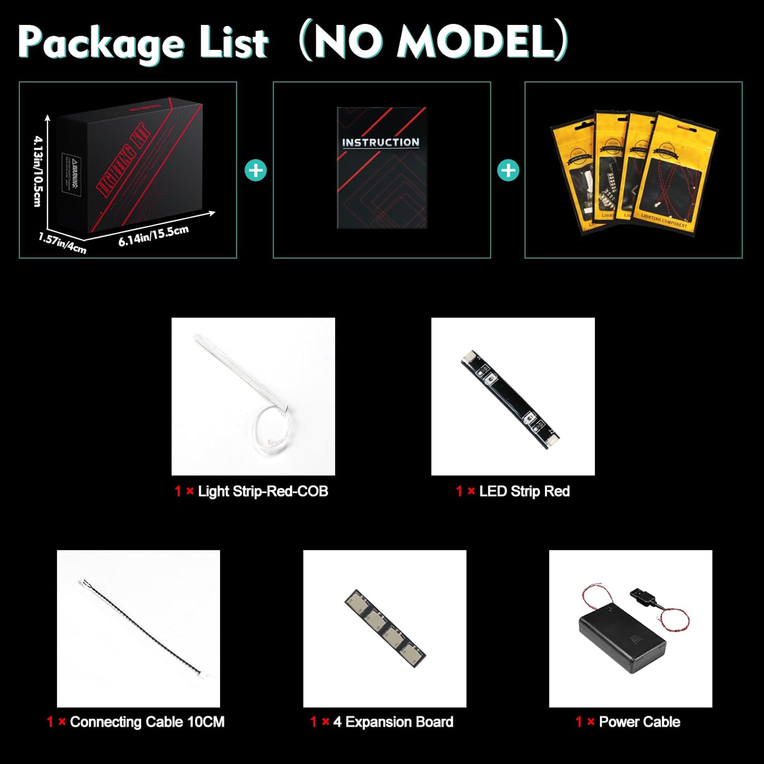 LocoLee kit Compatible with Lego 75415 Kylo Ren Helmet - No Model Only Light, LED Accessories Compatible with Lego 75415 (Standard Version)