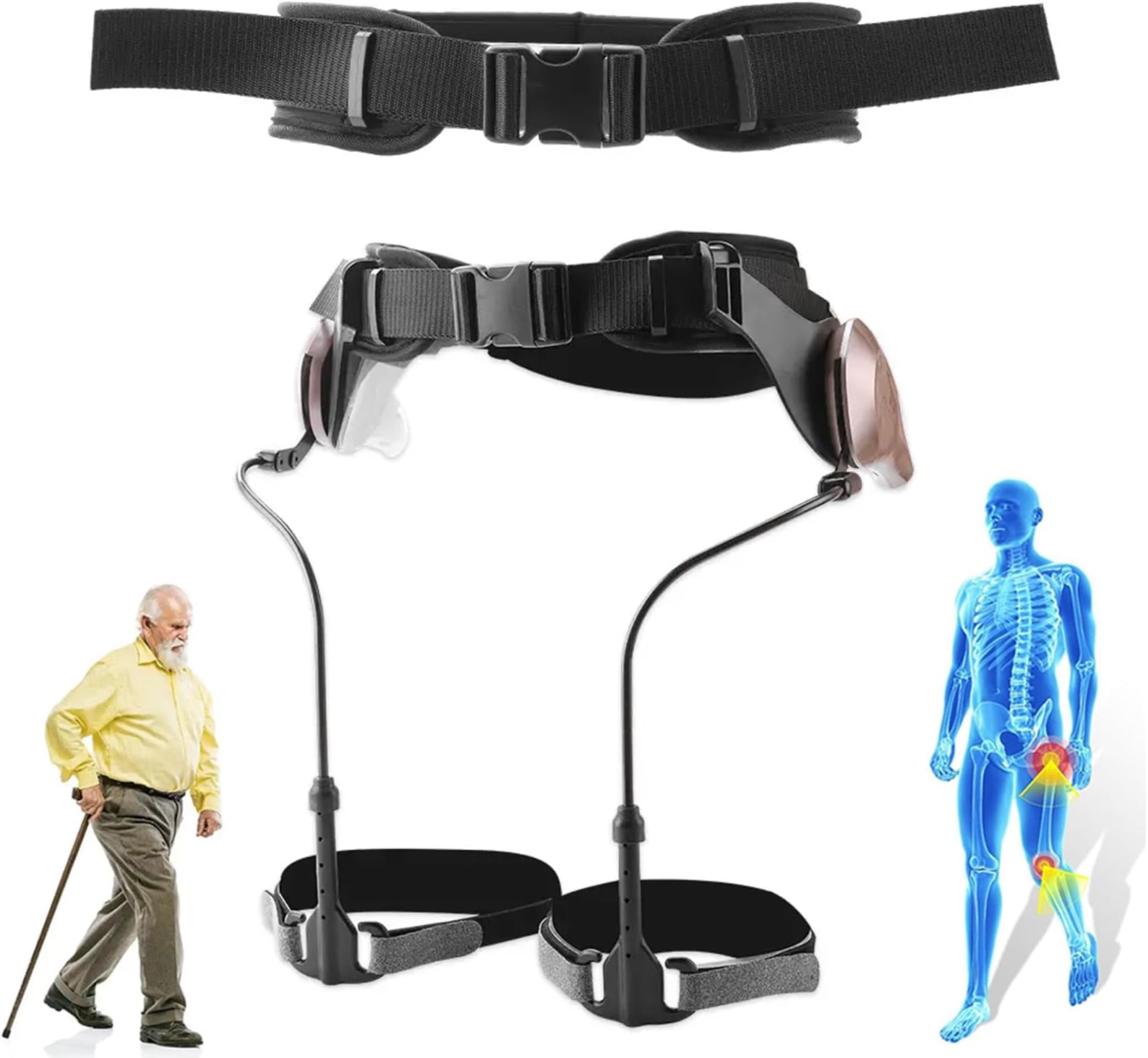 Walking Aid, Lower Limb Rehabilitation Training Leg Walking Training Equipment, Professional Leg Lifter Assist