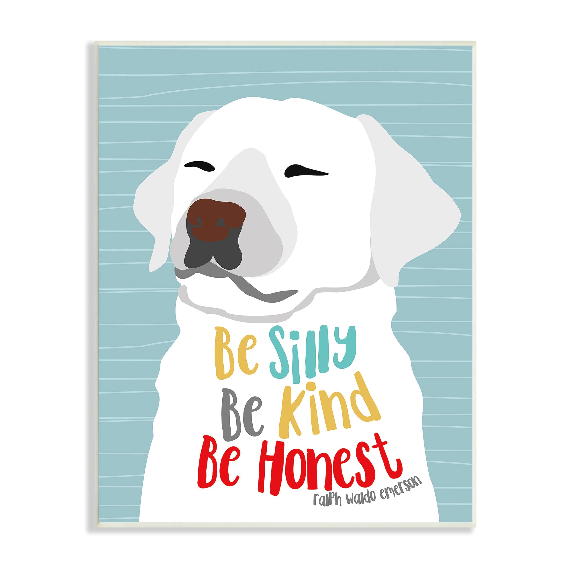 Positive Dog Affirmation Poster, 13 x 19 Inch Mounted Print on Wall Plaque