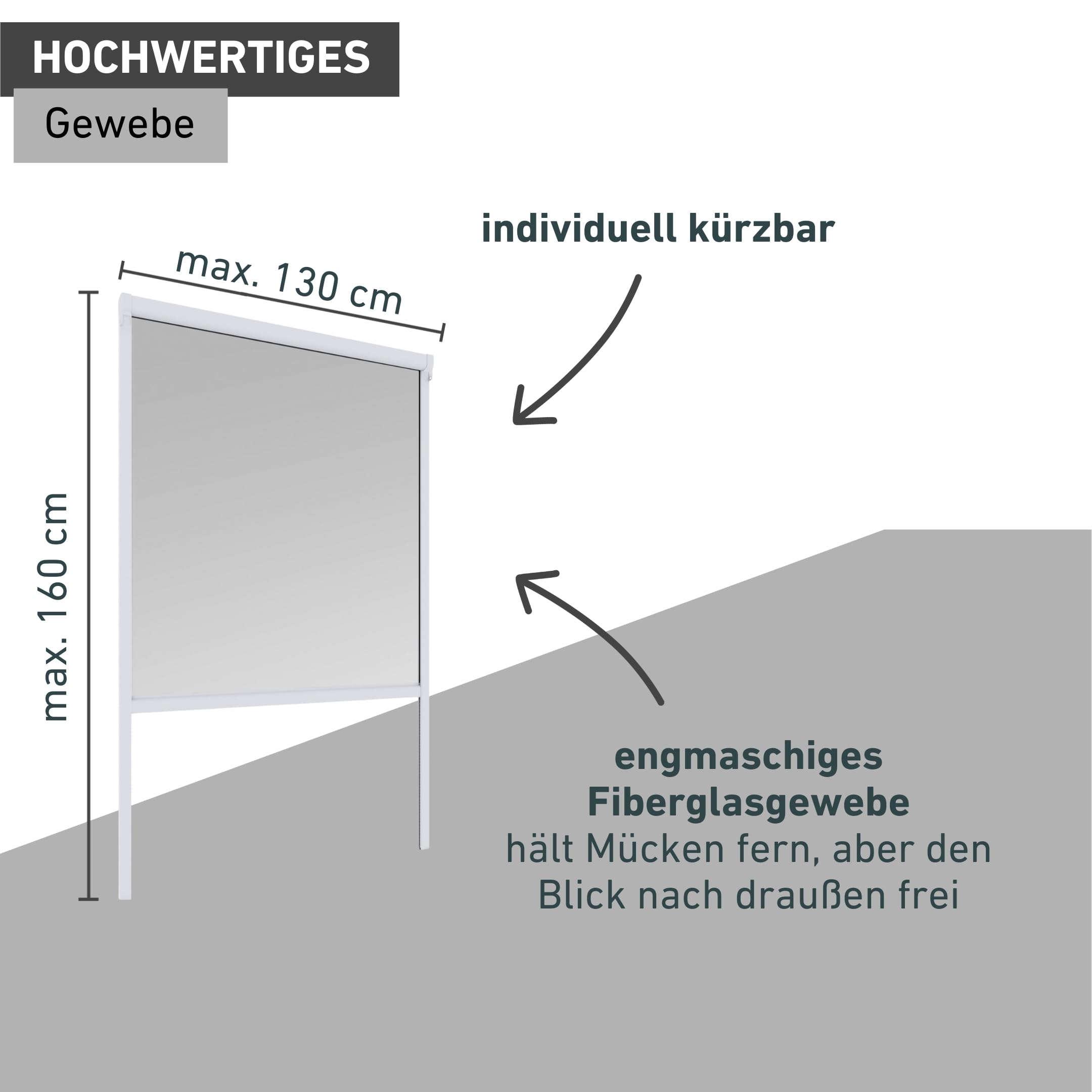 IS Basic Rollo Fenster PVC 130x160cm W.