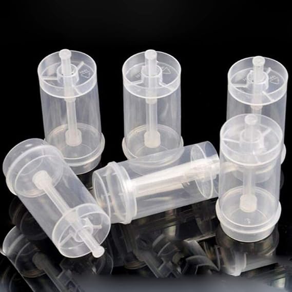 Teensery 12 Pcs Cake Push Pop Containers Clear Plastic Round Shape Push Pops with Lids
