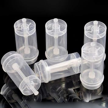 Teensery 12 Pcs Cake Push Pop Containers Clear Plastic Round Shape Push Pops with Lids