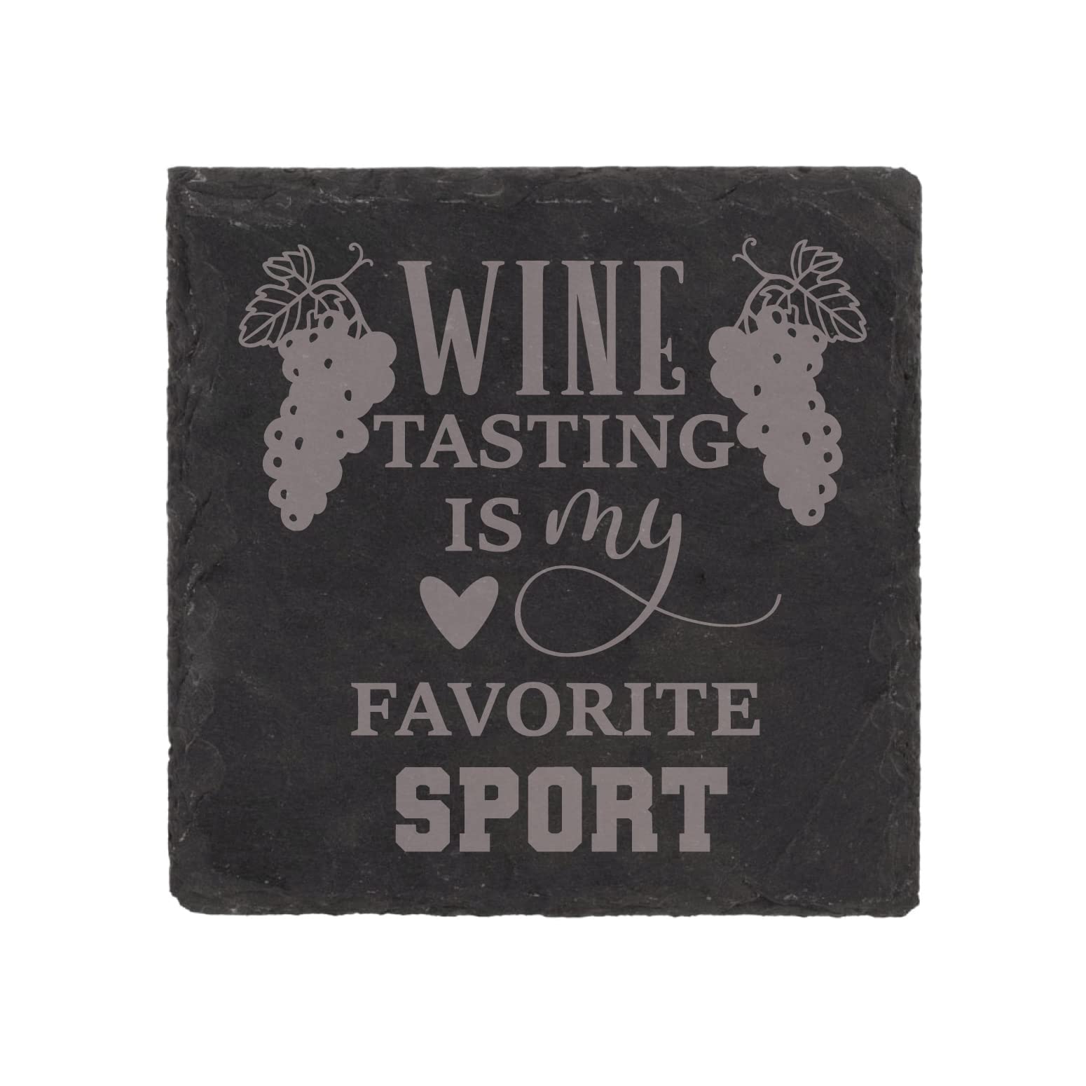 Dessous de verre ardoise Wine Tasting Is My Favourite Sport