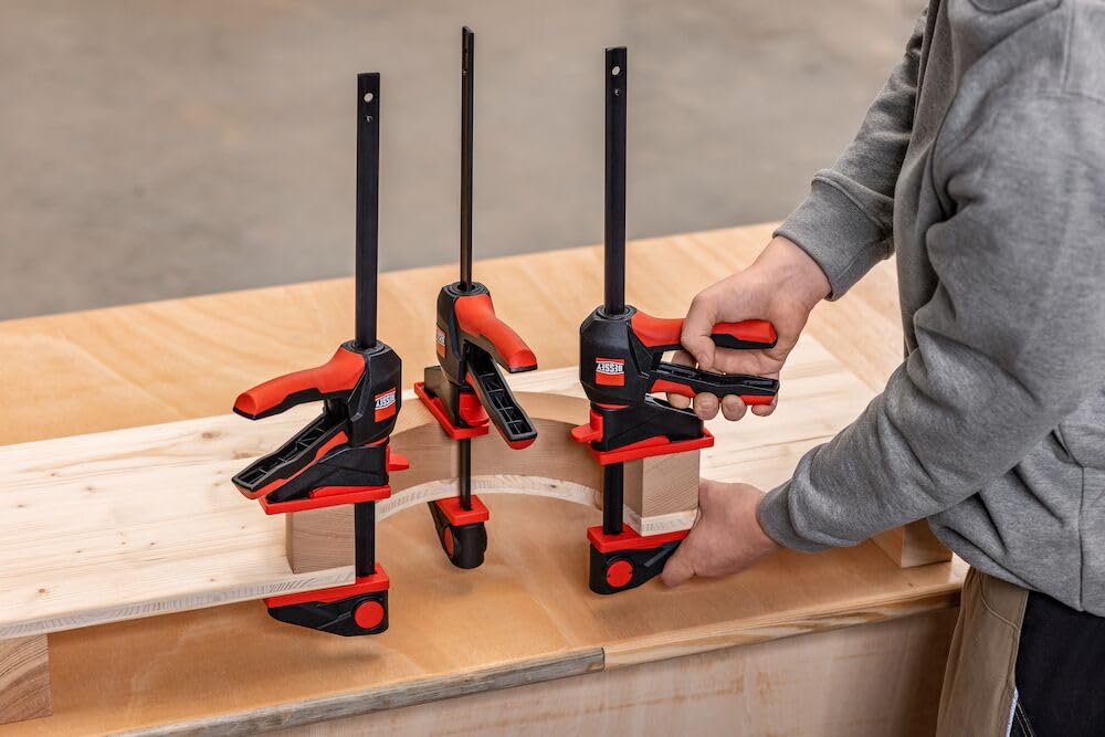 Kit promozionale con una confezione doppia di morsetti a una mano con lama pieghevole Bessey EZ360SET-A Apertura (max.)