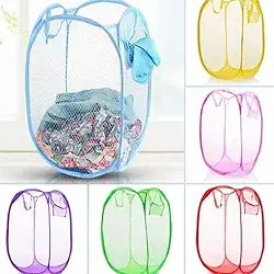 Cesto de Roupa Dobrável em Tela, 6 cores, Organizador para Lavanderia