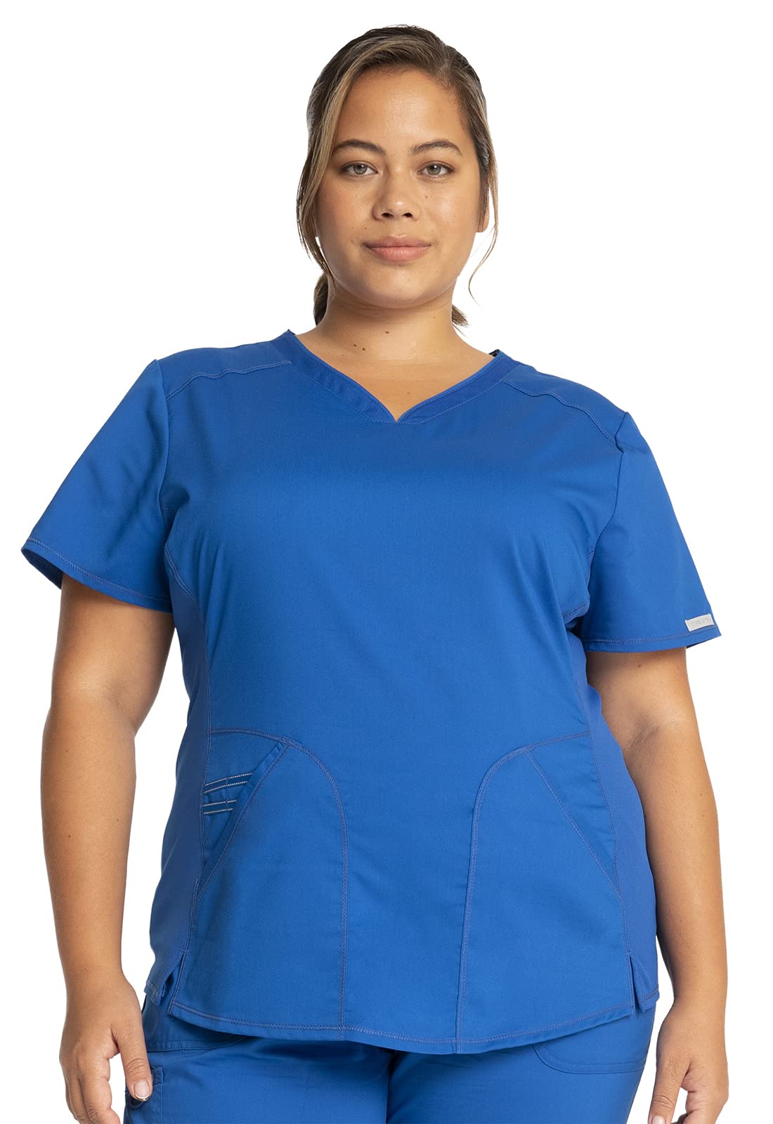 Cherokee WW601 - Set da donna con scollo a V, con pantaloni da jogging a vita media WW115