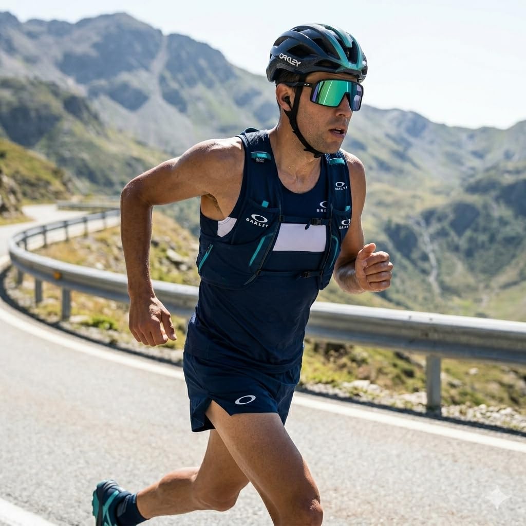 Lentes de Recambio Compatible con Oakley Sutro S, Color Verde Zafiro