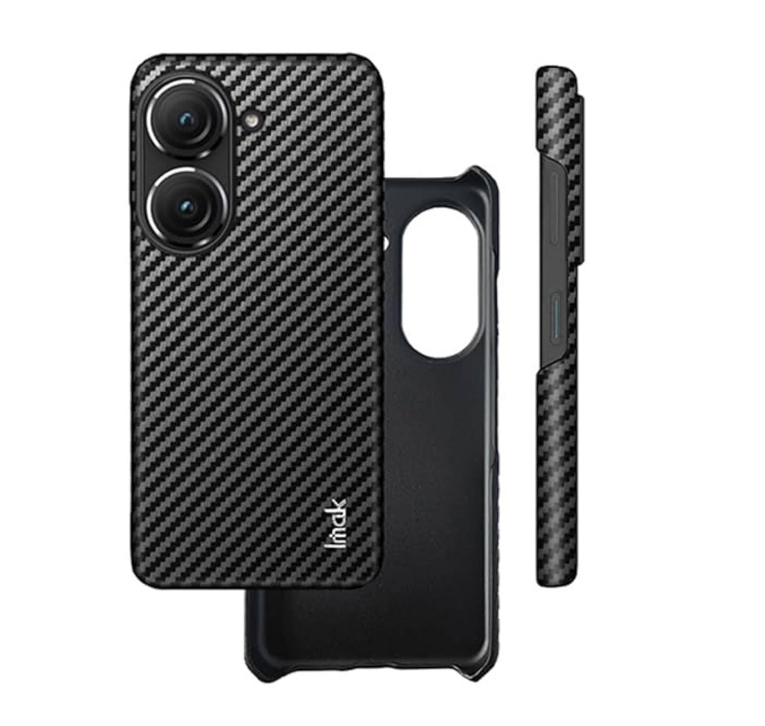 Case for Asus Zenfone 10, [Anti-Scratch] Ultra-thin Hard PC Protective Case, Carbon Fiber Texture, Cover for Asus Zenfone 10-Black