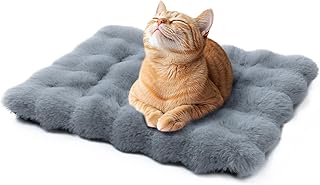Mora Pets Katzendecke für Katzen Katzenkissen Flauschig Katzenbett Waschbar und rutschfest Katzen Decke Warme Kuscheldecke für Kleine Mittelgroße Grosse Katzen Grau 56 x 35.5 cm product image