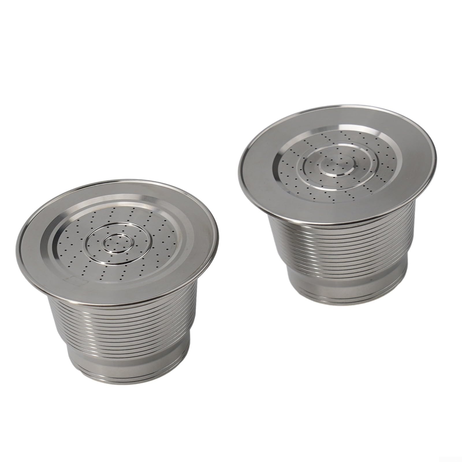 Capsules de café expresso en acier inoxydable et leur entonnoir de précision pour dosettes