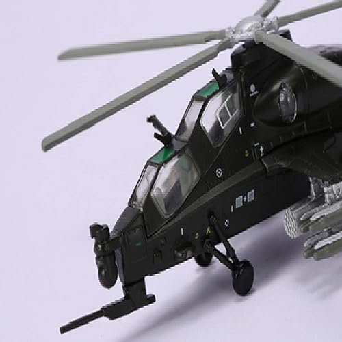 Miniatura 5 de 1100 Aleación China Armado WZ-10 Helicópteros Modelo de Aeronave Militar Modelo de Aeronave Simulación Aviación Ciencia Exposición Modelo