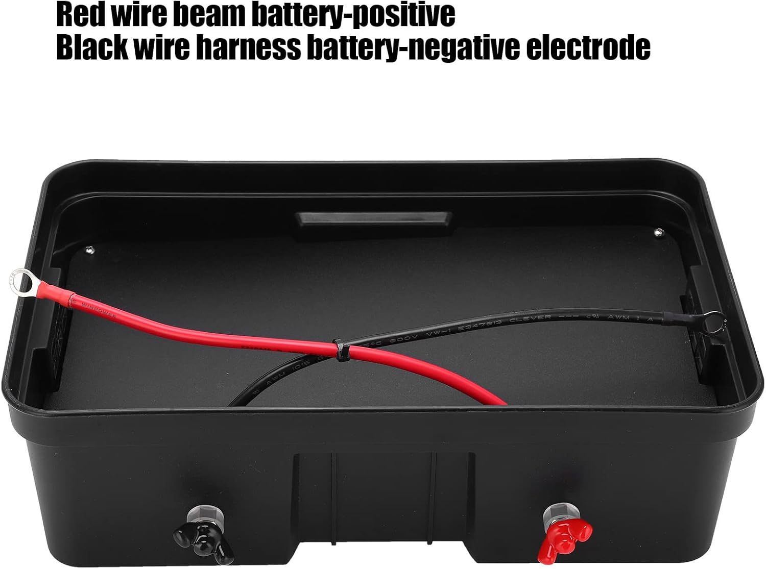Focket Marine Battery Box, 12V Smart Power Center with External Terminals 60A Circuit Breakers Voltage Display, RV Battery Box with USB Port and Straps for Boat Travel