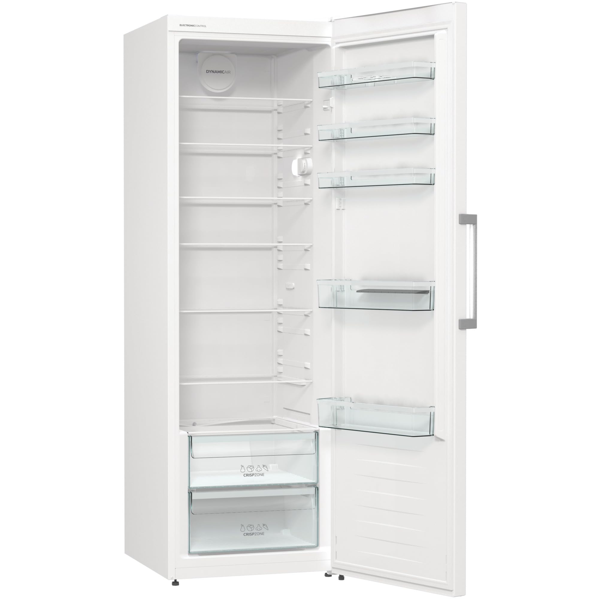 Gorenje R 619 EEW5 Frigorífico, 185 cm, sistema de refrigeración por recirculación, función de refrigeración rápida, compartimiento refrigerador de 398 litros/blanco