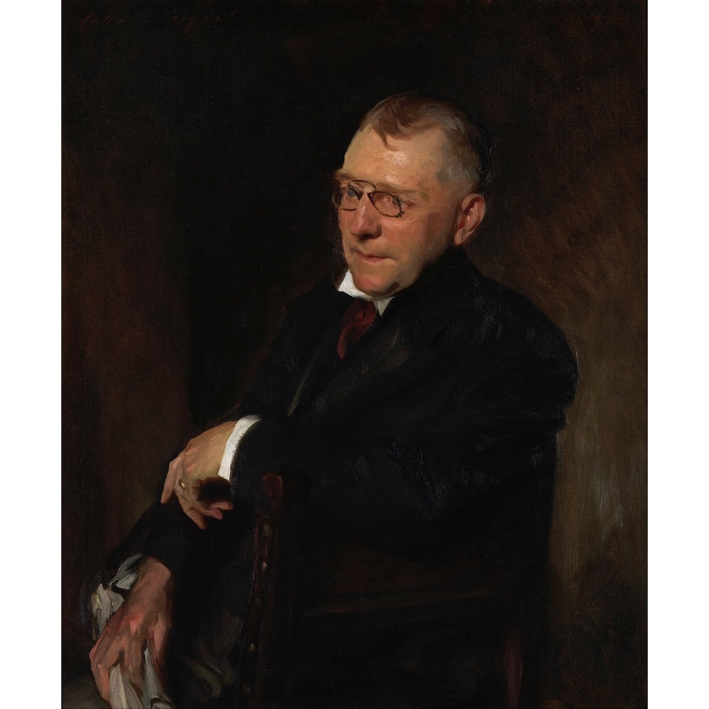 Toile Sargent de qualité musée : James Whitcomb Riley 76x101 cm d'exception - 2