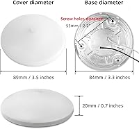 Vista 6 de Luces LED de 3.5 pulgadas y 12 voltios, luz de techo interior con interruptor debajo del gabinete, luces para caravana, remolque, barco, iluminación