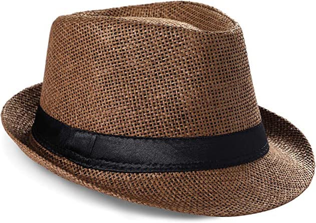 Missby® Kid's Short Panama Fedora Beach Hat (4years -10years)