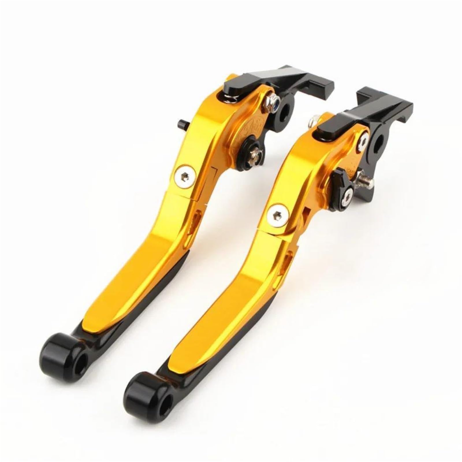 Kit Levier Embrayage Levier Frein Moto Pour NMAX 155 Leviers D'embrayage De Frein Moto Avec Serrure Stationnement Pièces Réglables Extensibles Pliantes(Orange)