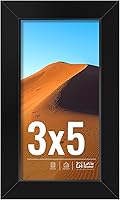 Vista 174 de LaVie Home Marco de fotos de 2 x 3, marco de fotos negro de 2 x 3 con plexiglás HD, marco de visualización de 2 x 3, 1 paquete, colección clásica