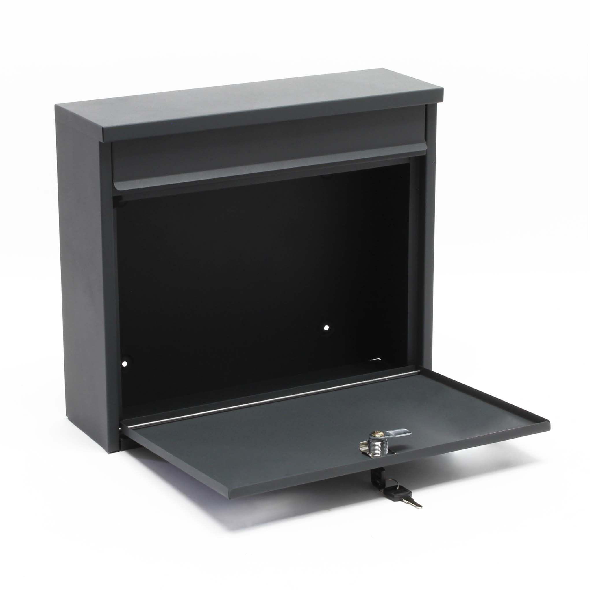 Wandbrievenbus Malagan, V-Part - antraciet | Vepa Bins