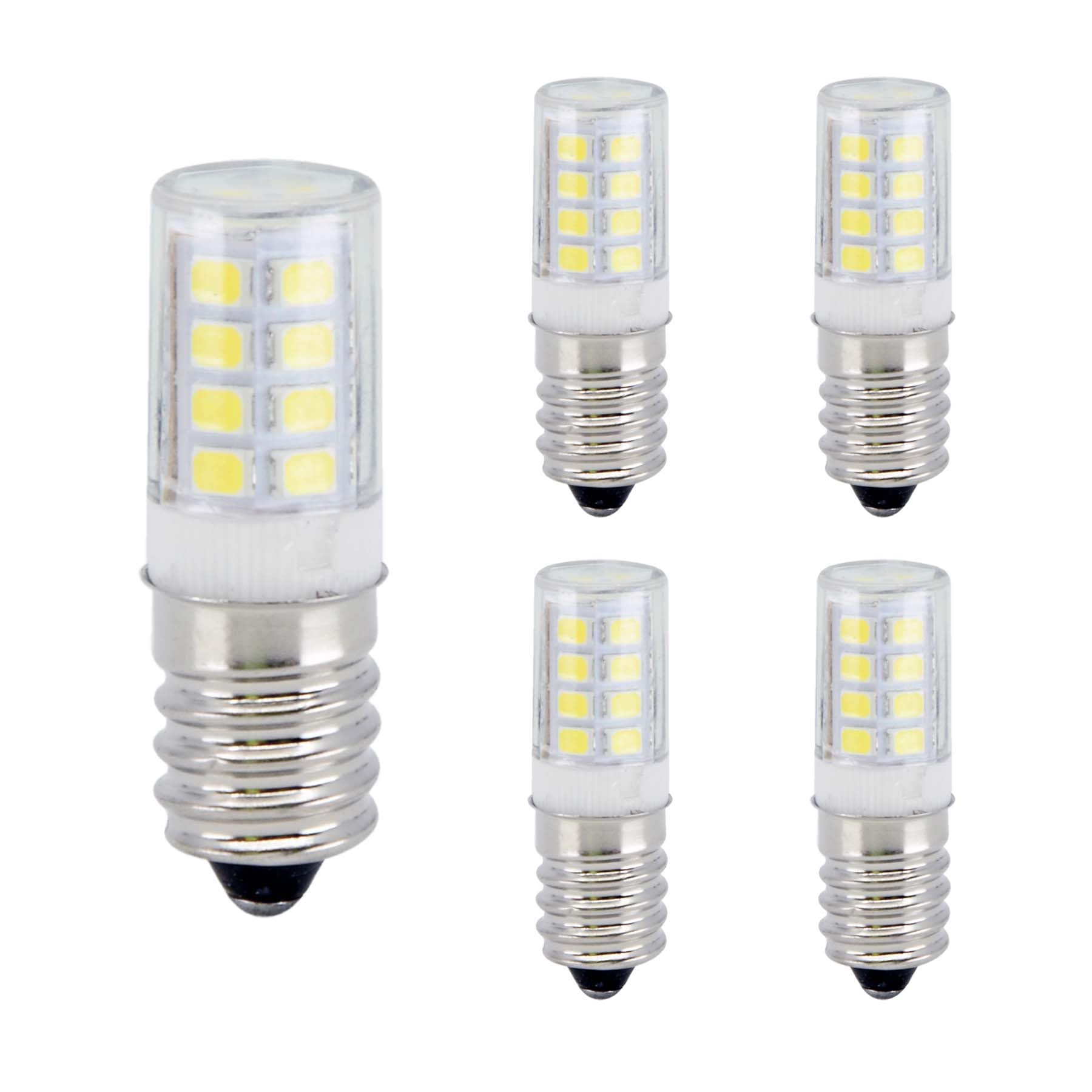 G.W.S® 2W 180Lms E14 Small Edison Screw Capsule LED Light Bulb, Day White 6000K, Pack of 5