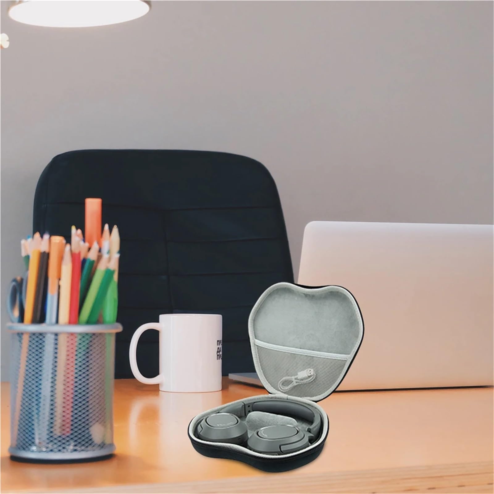 Custodia for Auricolari for Cuffie Scatola di immagazzinaggio Portatile Custodia Rigida for Cuffie Impermeabile in Eva
