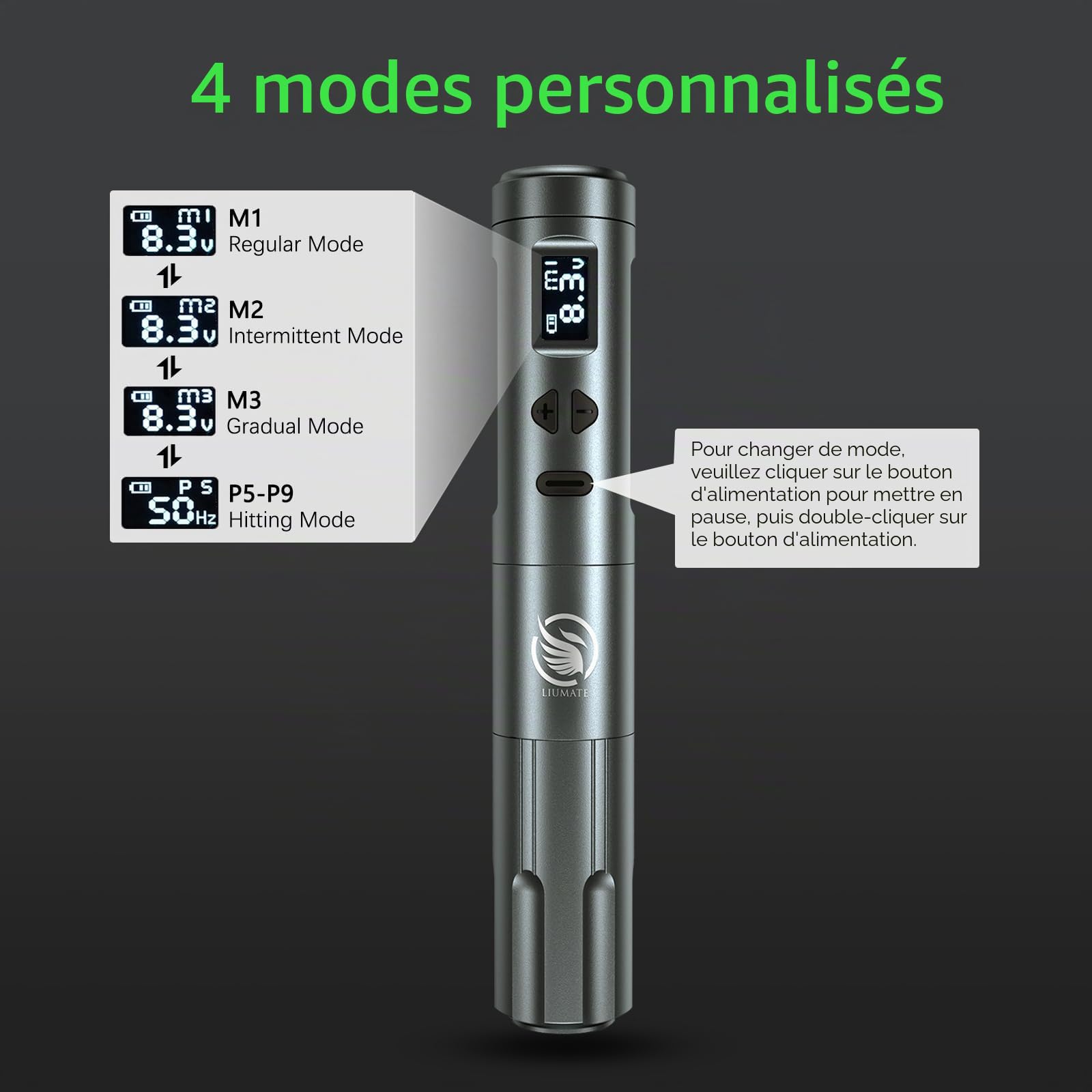 Wireless Permanent Makeup Machine with 2pcs Batteries 15pcs Cartridge Needles Professional Permanent Makeup Machine Kit for Eyeliner Lips Eyebrow for Beginners and Artists