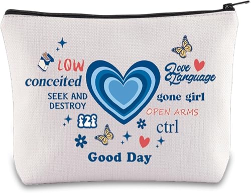 Singer Album Cosmético Bolsa de Maquillaje Cantante Concierto Fans Regalo Cantante Maquillaje Cremallera Bolsa Bolsa Cantante Mercancía, GoodDay,