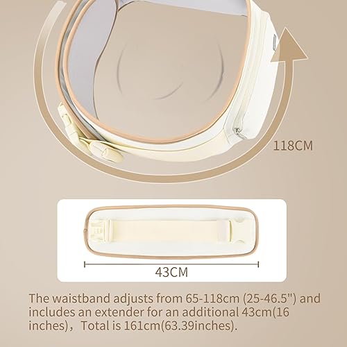 Miniatura 3 de Bebamour Portabebés con asiento de cadera, asiento de cadera de malla transpirable para todas las posiciones y portabebés de 0 a 36 meses con