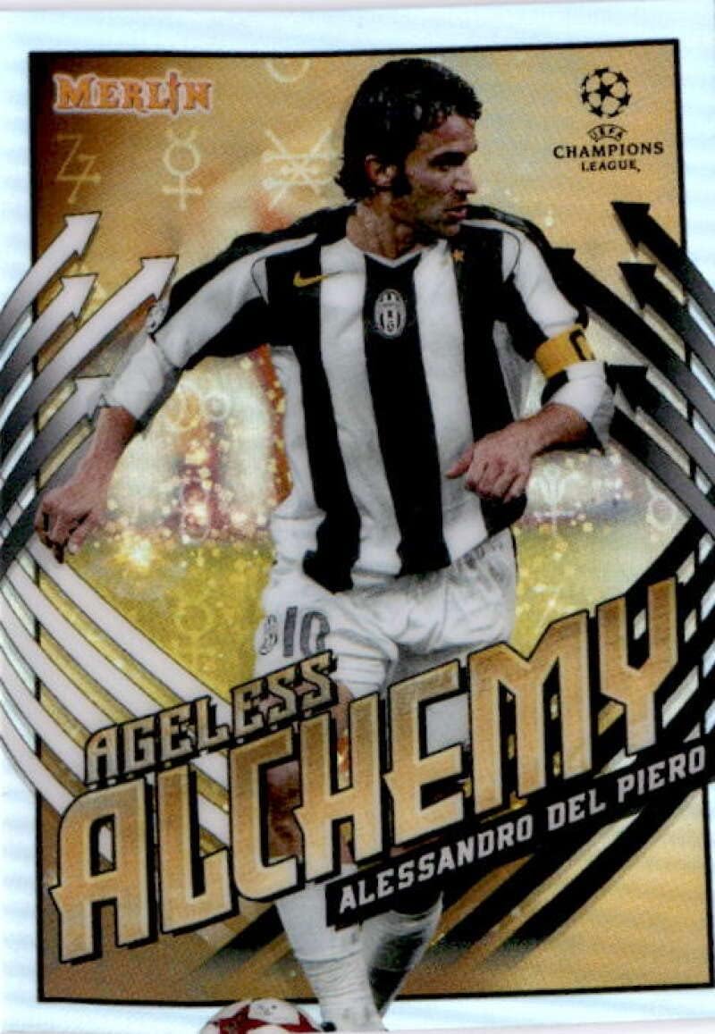 2020-21 Topps Merlin Chrome UEFA Ageless Alchemy Holo #AA-AD Alessandro Del Piero