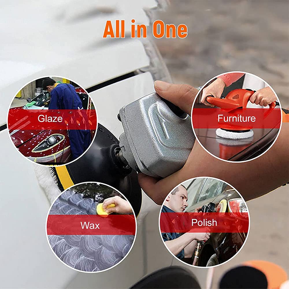Lucidatrice per Auto elettrica, cacciavite Elettrico, Set di Kit per levigatrice per ceretta per lucidatura Portatile Senza Fili, Strumento per lucidatura Automatica per mobili per Automobili con ce