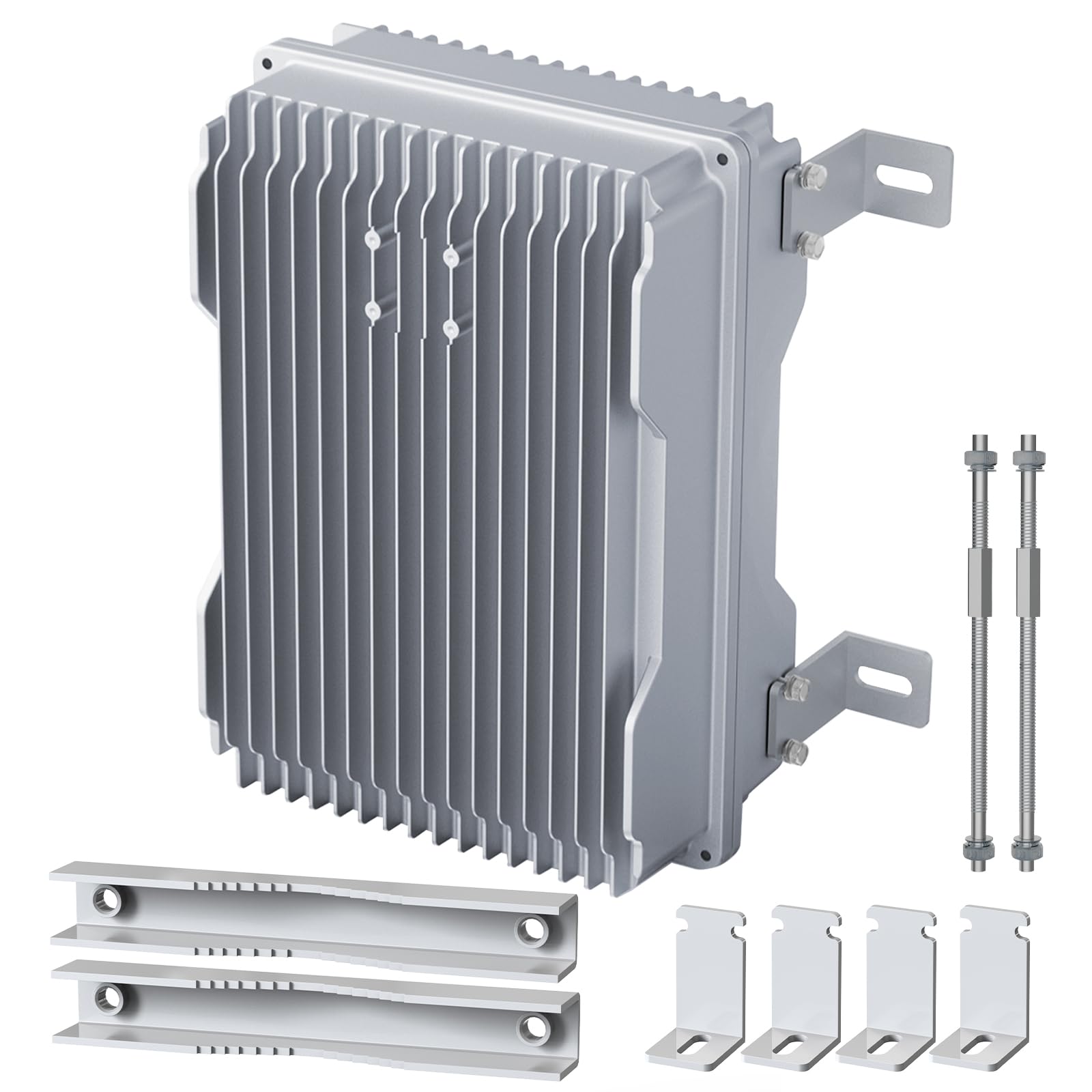 CHENGPI Outdoor Electric Cabinet Chassis Box - IP68 Waterproof Power Solar Cabinet Cast Aluminium Enclosure - Communication Monitoring Wall Mount Electrical Network Enclosure(12.6