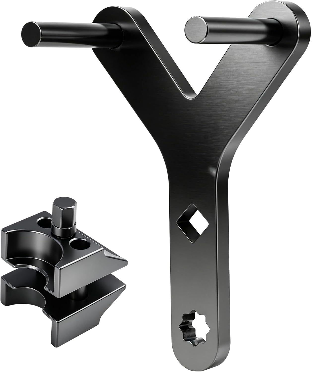 2PCS Strut Spreader Tool & Lower Control Arm Prying Tool, Suspension Tool Kit for FWD, Import & Domestic Vehicles, Heavy Duty Steel for Shock & Suspension Removal