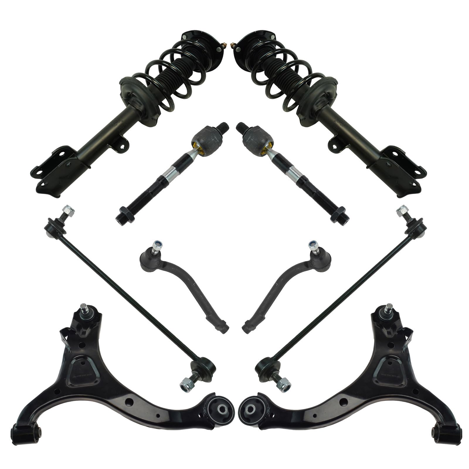 TRQ Front Steering & Suspension Kit Compatible with 2011-2013 Kia Sorento